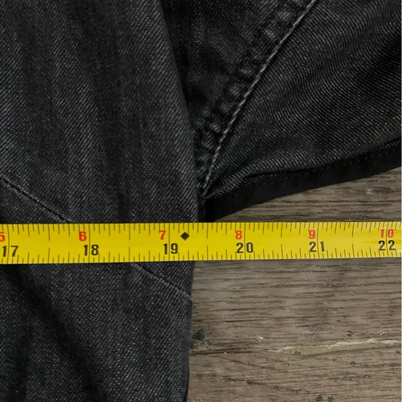 Diesel Patchwork Denim Shirt Dress Black Women's XXS (0) Oversized Fits M/L - Picture 13 of 13